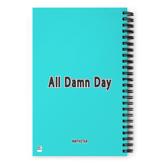 Namaste All Damn Day Spiral Notebook