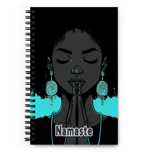 Namaste All Damn Day Spiral Notebook