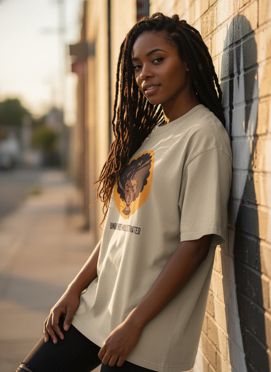 Unbothered Oversized faded t-shirt