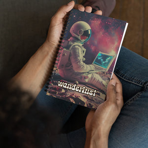 Wanderlust Astronaut Spiral Notebook